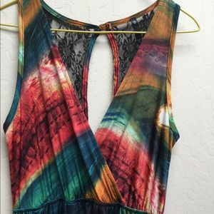 Love Culture maxi dress, size med, with lace.